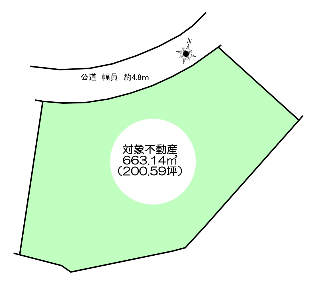 神戸市北区甲栄台5丁目土地の土地図