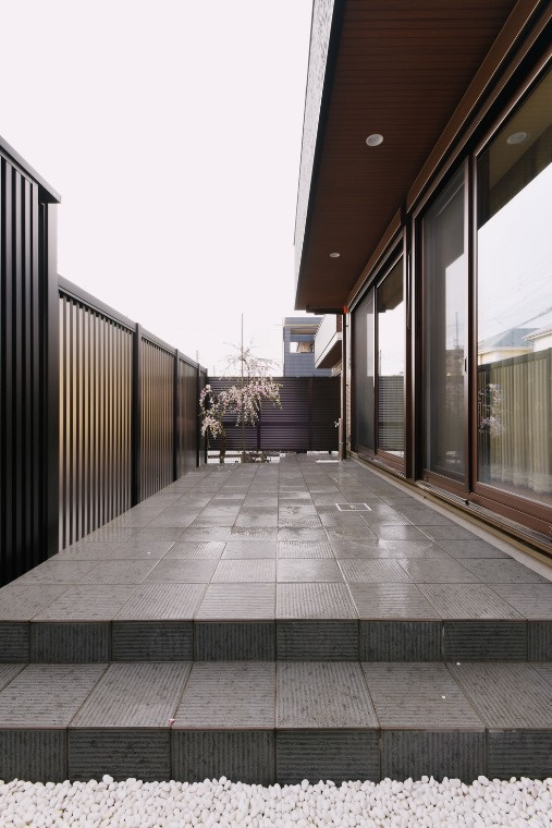 木曽西戸建の庭