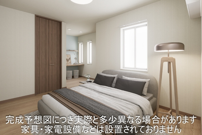 ソルテの寝室|落ち着いて過ごせるお部屋なので、寝室にいかがでしょうか