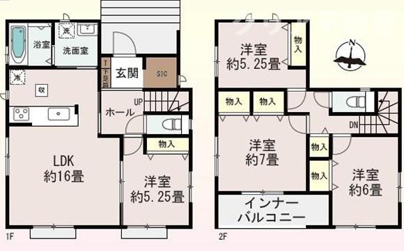 【間取り】 | 高崎市東貝沢町新築１号棟
