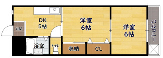 【間取り】 | コスモスハイツ長浜