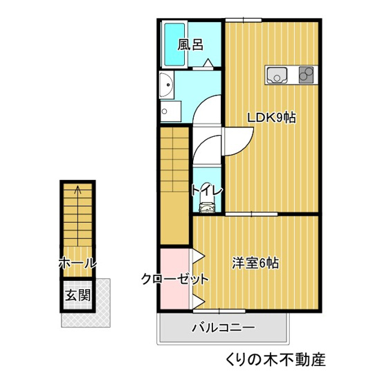【間取り】 | ルミウス片山Ⅳ | 1LDKのお部屋です