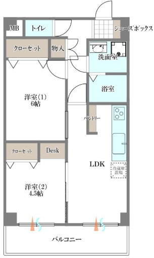 【間取り】 | アベノ松崎町ハイツ
