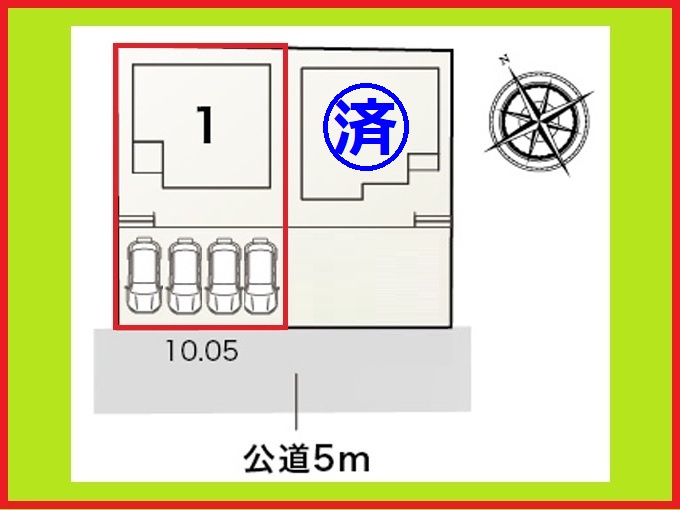 稲沢市田代２丁目の新築一戸建の区画図|◇１号棟◇
