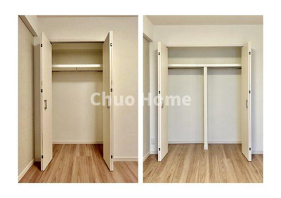 【収納】 | 日神パレステージ北千住 | 居室にはクローゼットを完備し、自由度の高い家具の配置が叶うシンプルな空間です。お子様の成長と必要になる子供部屋を与えるにはぴったりの間取りですね。