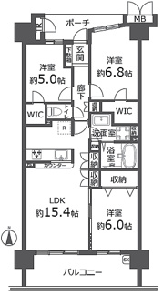【間取り】 | ビィオルド戸田公園