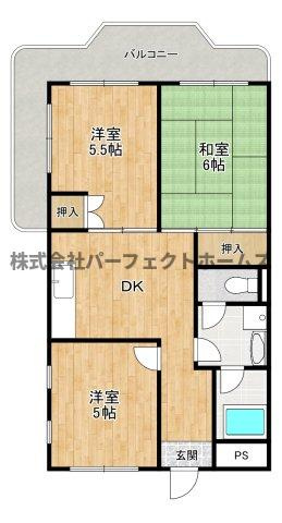 プリンスヴィラ寝屋川の間取り