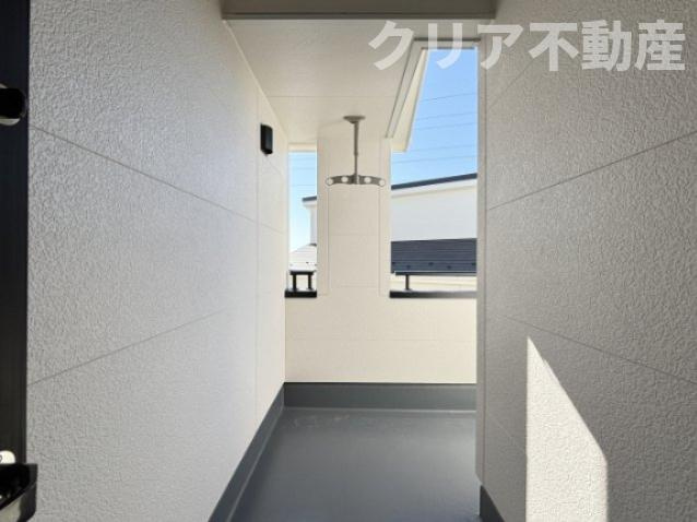 【バルコニー】 | 第4富士見町時沢　4号棟 | 廊下から出られるバルコニー②