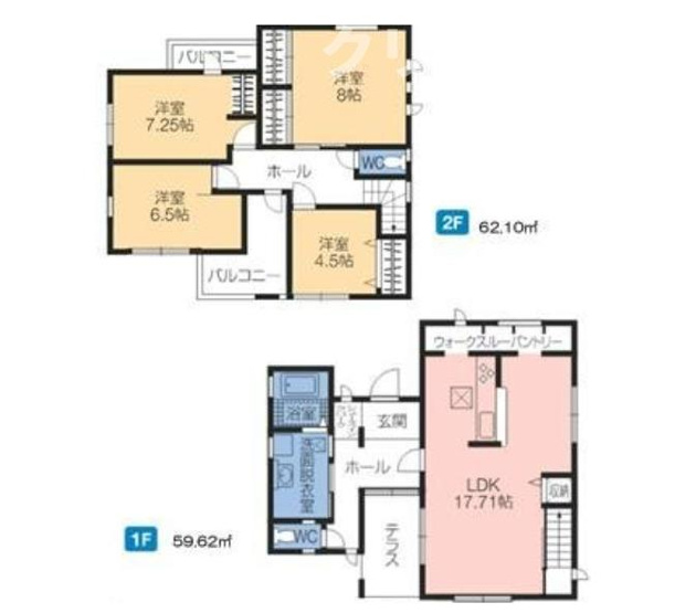 【間取り】 | 第4富士見町時沢　4号棟