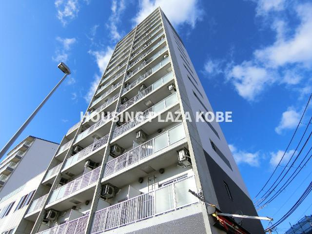 クレアドル須磨Ⅲの外観|タワーマンションのような外観。