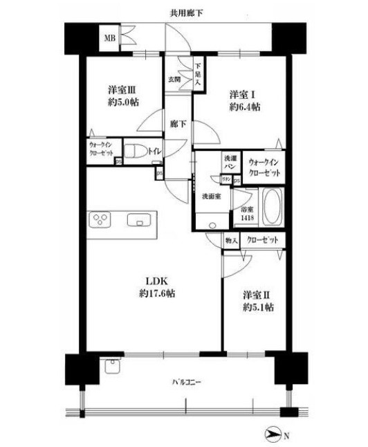アーバンパレス都府楼前駅 の間取り