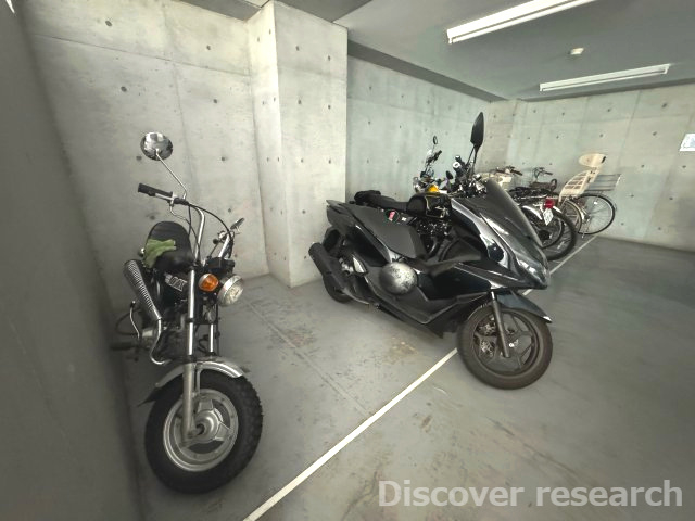 武蔵野ハイツの駐車場|バイク置場