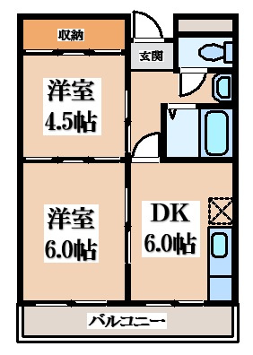 【間取り】 | 第三シャルマン四條畷