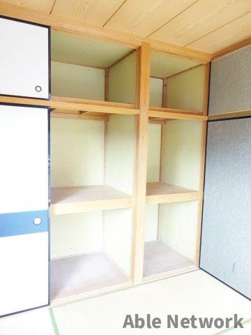キウチコーポの収納|大容量の押入れ※別部屋写真につきイメージ