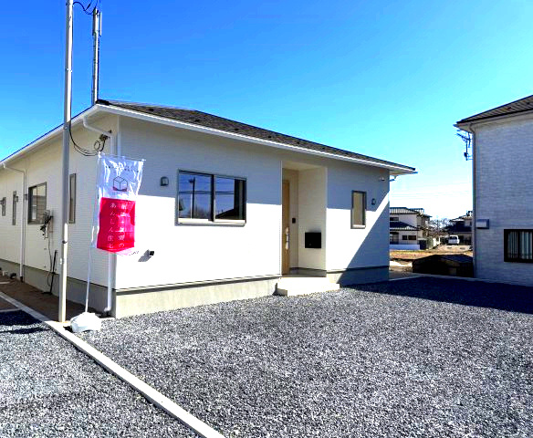 クレイドルガーデン高崎市箕郷町白川第2　1号棟（平屋）の外観|シンプルで飽きのこない外観です。