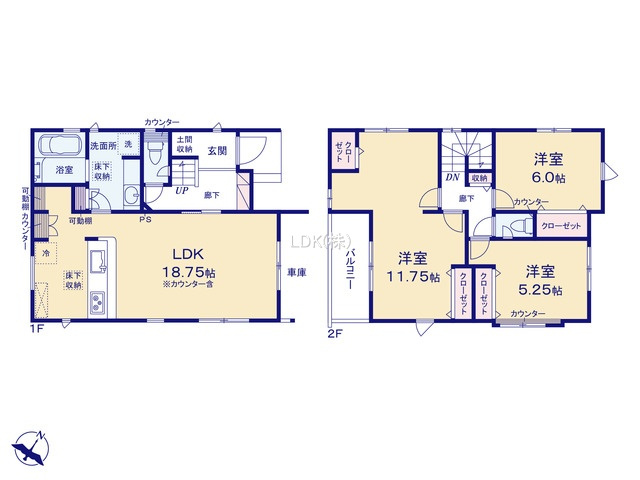 【間取り】 | 新築戸建／ふじみ野市川崎２丁目（全6棟）
