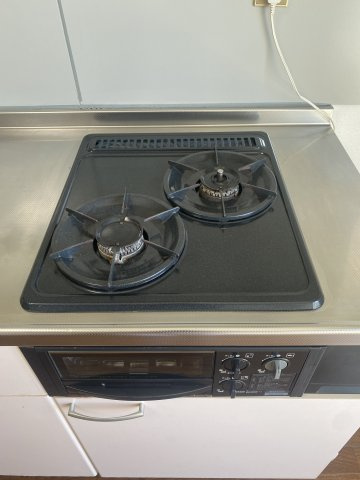 ハウスフロンティアのキッチン|ビルトインコンロ
