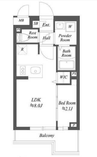 ブランシエスタ用賀　フリーレント　敷金礼金0　新築の間取り