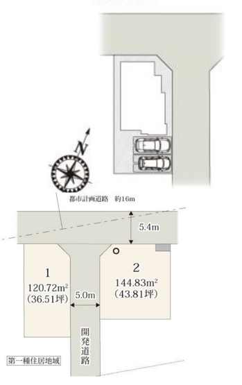 【区画図】 | ワイウッドコート鴻巣市滝馬室第2期　新築戸建　全2棟　1号棟