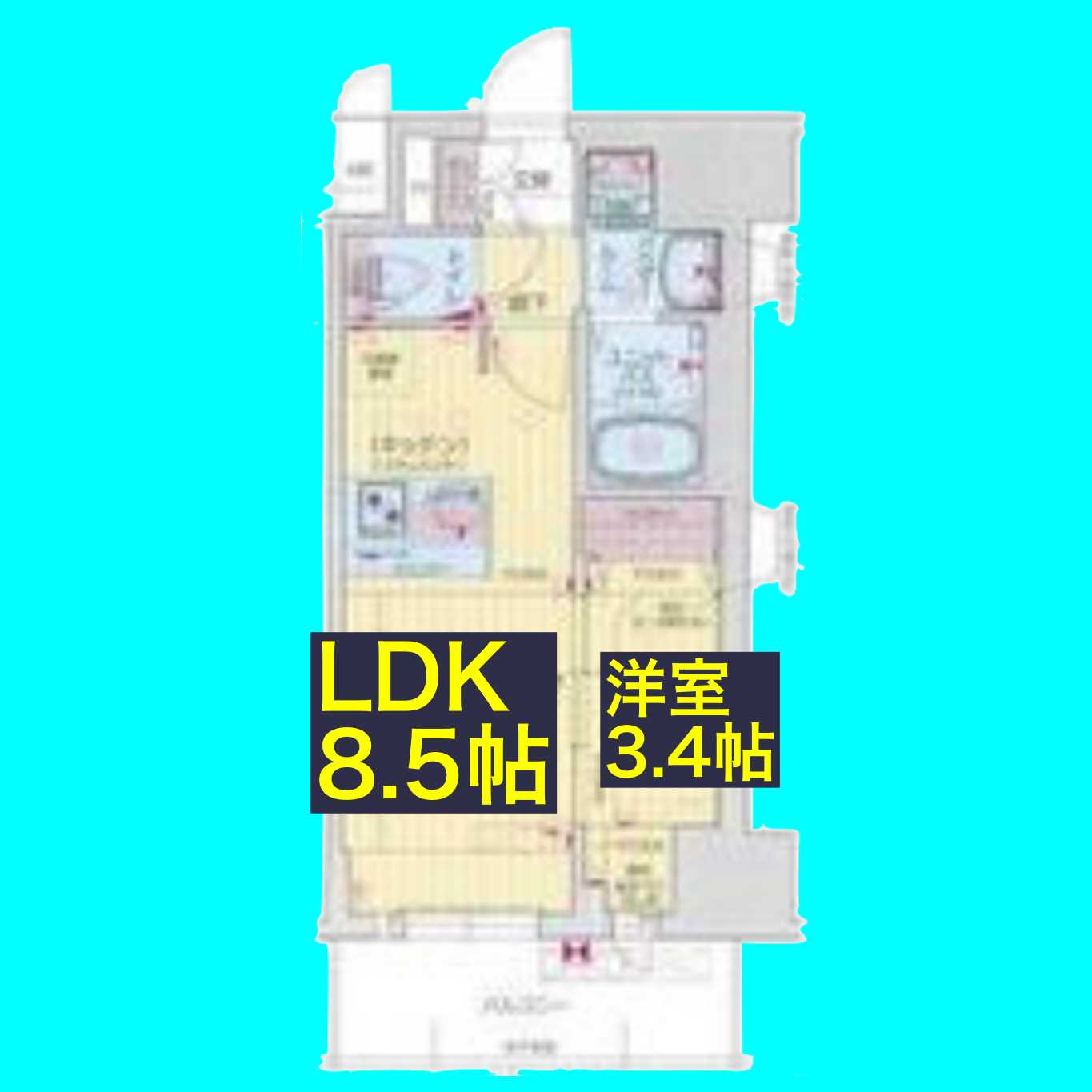 プレサンス鶴舞パークグラッドの間取り