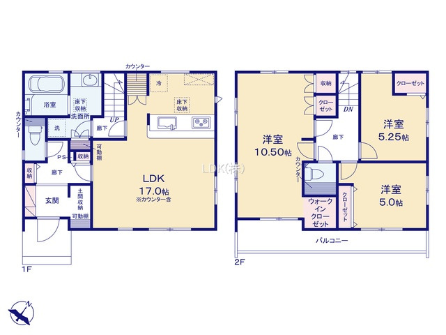 【間取り】 | 新築戸建／ふじみ野市川崎２丁目（全6棟）