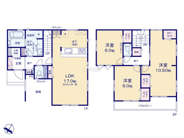 【間取り】 | 新築戸建／ふじみ野市川崎２丁目（全6棟）