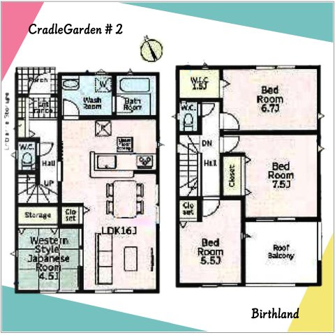 新築戸建・新築建売　大泉町寄木戸第18　西小・西中の間取り
