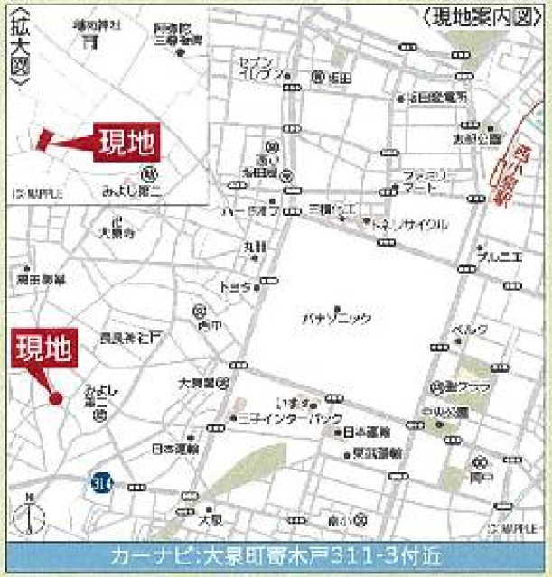 新築戸建・新築建売　大泉町寄木戸第18　西小・西中の地図