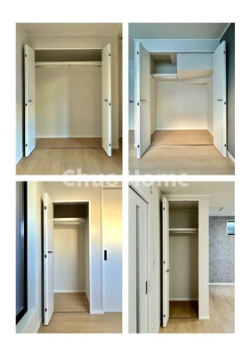 【収納】 | 葛飾区水元1丁目新築分譲住宅 | 居室にはクローゼットを完備し、自由度の高い家具の配置が叶うシンプルな空間です。お子様の成長と必要になる子供部屋を与えるにはぴったりの間取りですね。