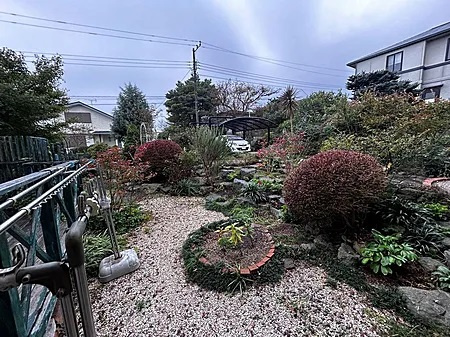 大室高原別荘地(シャボテン)の庭