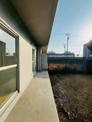 【バルコニー】 | 今福スカイハイツ | テラス部分です。