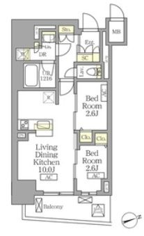 足立区千住中居町の賃貸マンション