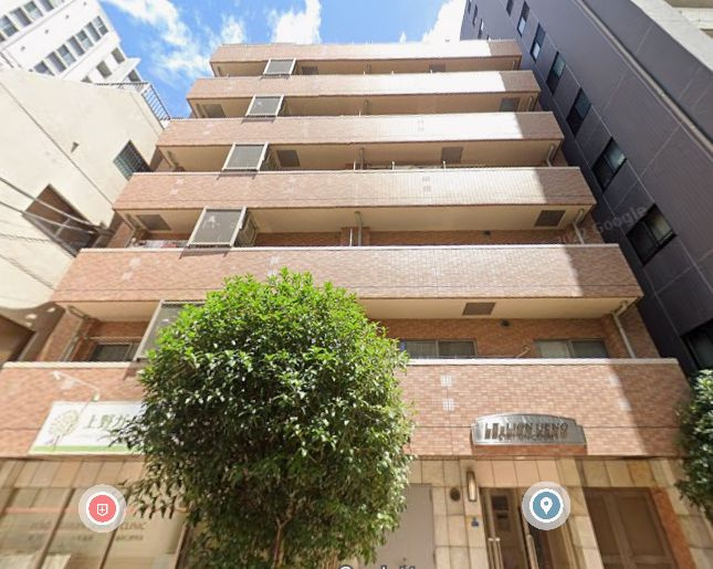 台東区上野７丁目の賃貸マンションの外観