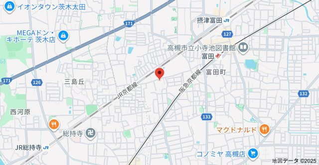 北昭和町戸建の地図