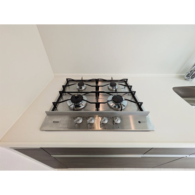 文京区千駄木３丁目の賃貸マンションの設備|コンロ