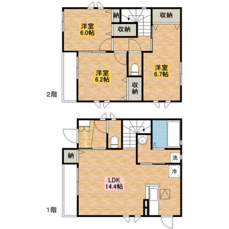 【間取り】 | K&MヤナゼC