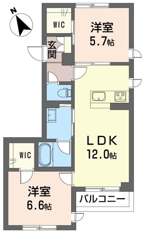 グランツ　ヴァルトⅡの間取り