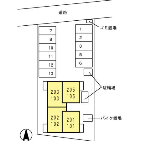 ティアレの区画図