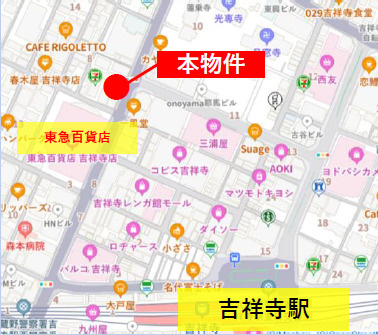 ＡＲＩＳＴＯ吉祥寺　8Fの地図