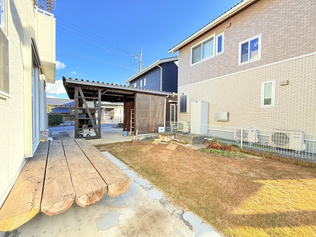 桜川市鍬田中古住宅の庭