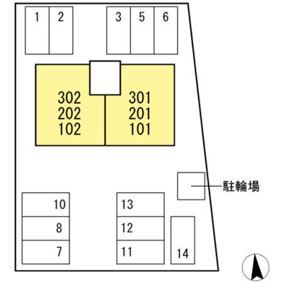 【区画図】 | エトワール百石 | エトワール百石　配置図