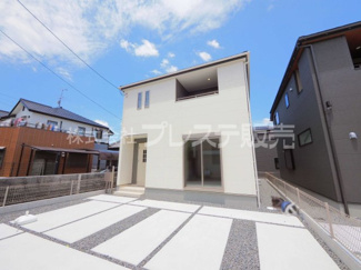 【外観】 | 奈良市菅原町の新築一戸建 全７区画 | 現地写真（１号地外観）堂々完成！実際の建物内をご内覧できます♪※現地に係員は常駐しておりません。