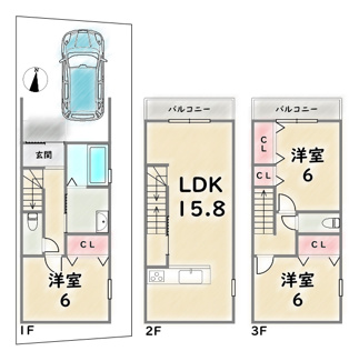 【間取り】 | 右京区太秦上ノ段町