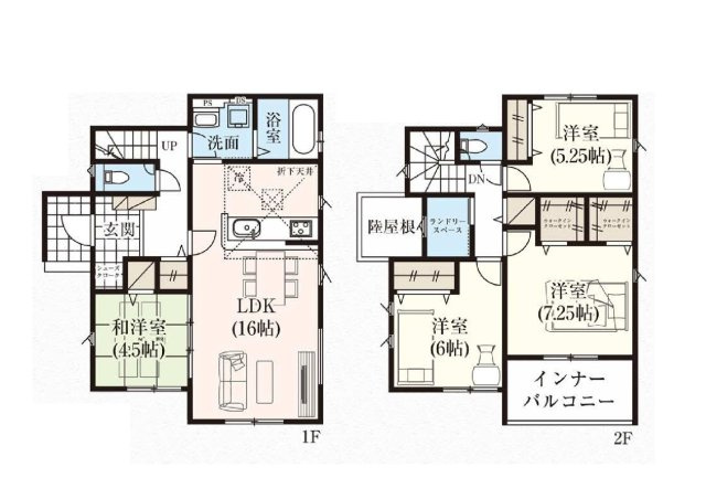 新築　高崎市上中居町3期　GRAFARE　3号棟の間取り|建物面積110.54㎡　広々18.5帖のLDK！シューズインクローク・ウォークインクローゼット・各部屋収納付きで便利です！インナーバルコニーなので急な雨でもお洗濯物も安心です。