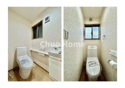 【トイレ】 | 墨田区向島5丁目中古住宅 | 【トイレ×2】温水洗浄便座機能付きトイレ。温水洗浄便座は清潔にお使いいただくための大切なアイテムです。