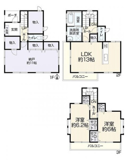 【間取り】 | 茅ヶ崎市西久保 中古戸建て | ※リフォーム施工中につきリフォーム完了時に間取等が変更になっている場合があります（完了時優先）