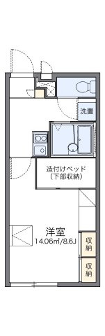 【間取り】 | レオパレスウエノ