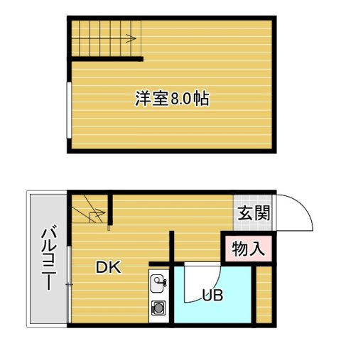 吹田市千里山西２丁目の賃貸マンションの間取り