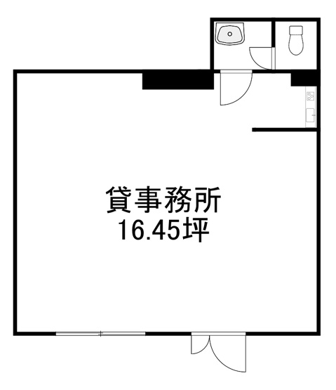 【間取り】 | 貸事務所