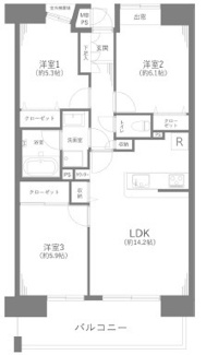 【間取り】 | 日神パレステージ海浜幕張 | 3LDK